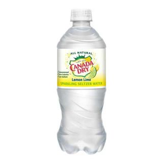 Canada Dry Lemon Lime Sparkling Seltzer Water - 20 fl oz Bottle