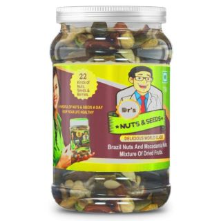 Dr.Snack Nuts - Roasted Unsalted Mix Nuts 8oz