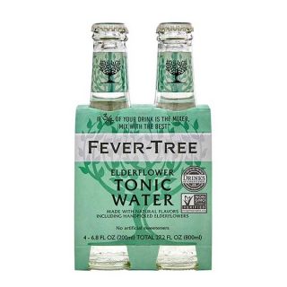 Fever Tree Elderflower Tonic Water 4 Pack (200 ml Bottles)