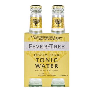 Fever Tree Indian Tonic Water 4 Pack (200 ml Bottles)