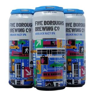 Five Boroughs Gridlock Hazy IPA Cans