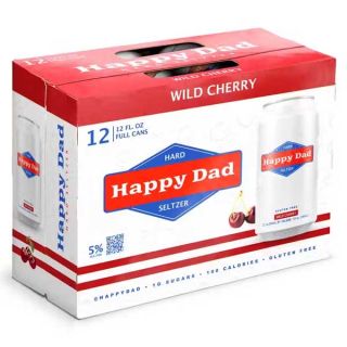 Happy Dad Hard Seltzer Wild Cherry Cans
