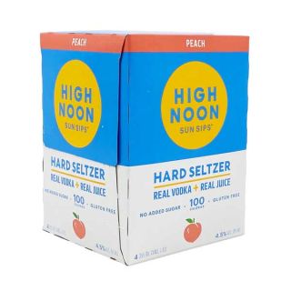 High Noon Sun Sips Peach Vodka & Soda