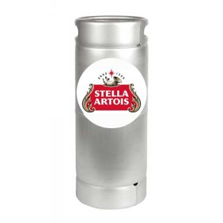 Stella Artois 5.16 gal (1/6 bbl) keg