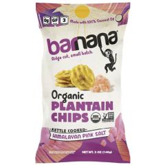 Barnana Org Plantain Chips - Himalayan Pink Salt 5oz
