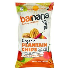 Barnana Org Plantain Chips - Spicy Mango Salsa 5oz