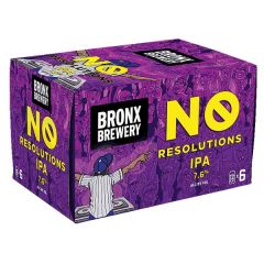 Bronx Brewery No Resolution IPA Cans
