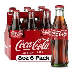 Coca Cola Soda, 8 fl oz, Glass Bottles