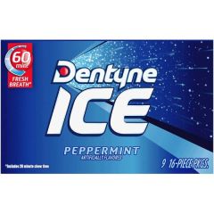 Dentyne Ice Peppermint Sf Chewing Gum 16pc