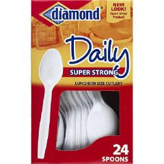 Diamond Super Strong Spoons - 24 Pack