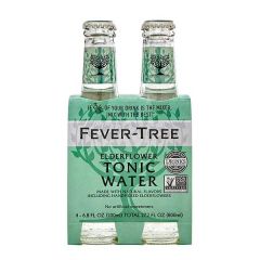 Fever Tree Elderflower Tonic Water 4 Pack (200 ml Bottles)