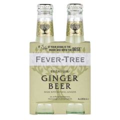 Fever Tree Ginger Beer 4 Pack (200 ml Bottles)