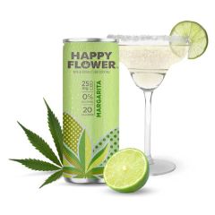 Happy Flower Margarita Non Alcoholic CBD Cocktail Cans