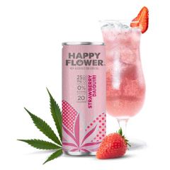 Happy Flower Strawberry Daiquiri Non Alcoholic CBD Cocktail 4Pk Cans