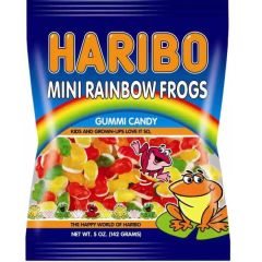 Haribo Gummi - Mini Rainbow Frogs 5oz
