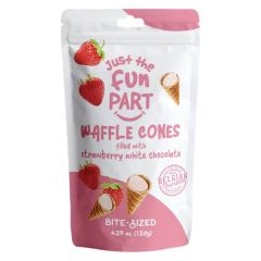 Just The Fun Part Waffle Corn - Strawberry White Chocolate 4.23oz