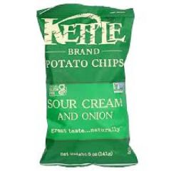 Kettle Brand Potato Chips Sour Cream & Onion 5oz