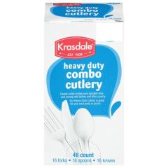 Krasdale Heavy Duty Combo Cutlery - 48 Pack