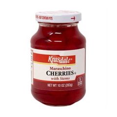 Krasdale Maraschino Cherries with Stems 10oz Bottle