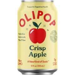 Oli Pop Crisp Apple Soda Can