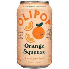 Oli Pop Orange Squeeze Soda Can