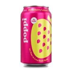 Poppi Strawberry Lemon Soda Can