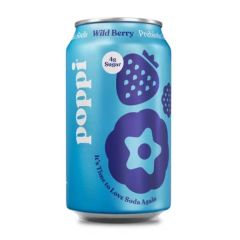 Poppi Wild Berry Soda Can