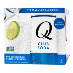 Q Tonics Club Soda Cans