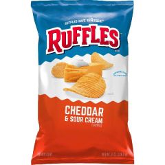 Ruffles Cheddar & Sour Cream Chips 8oz