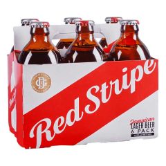 Red Stripe Bottle