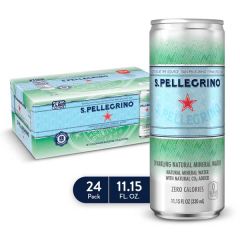 S.Pellegrino Sparkling Water 11oz Can - 24 Pack