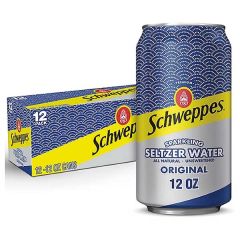 Schweppes Original Sparkling Seltzer Water Cans