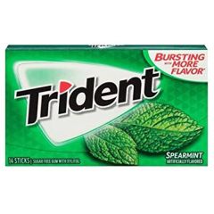 Trident Spearmint SF Chewing Gum 14 Sticks