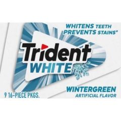 Trident White Wintergreen Sf Chewing Gum 16pc
