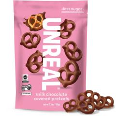 Unreal - Milk Chocolate Covered Pretzels 3.5oz