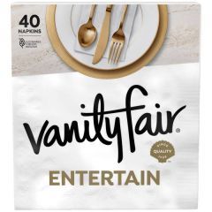 Vanity Fair Entertain Napkins - 40 Napkins