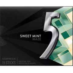 Wrigley 5 Sweet Mint Sf Chewing Gum 15 Sticks