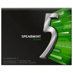 Wrigley 5 Spearmint Sf Chewing Gum 15 Sticks