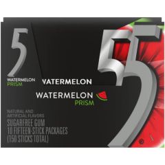 Wrigley 5 Watermelon Sf Chewing Gum 15 Sticks
