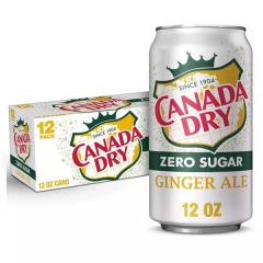 Canada Dry Zero Sugar Ginger Ale Cans